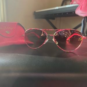 Lilly Pulitzer Aviator Sunglasses - Pink Floral